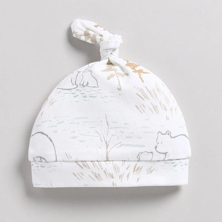 Cot &amp; Candy Baby Organic Beanie - Cuddle Bear