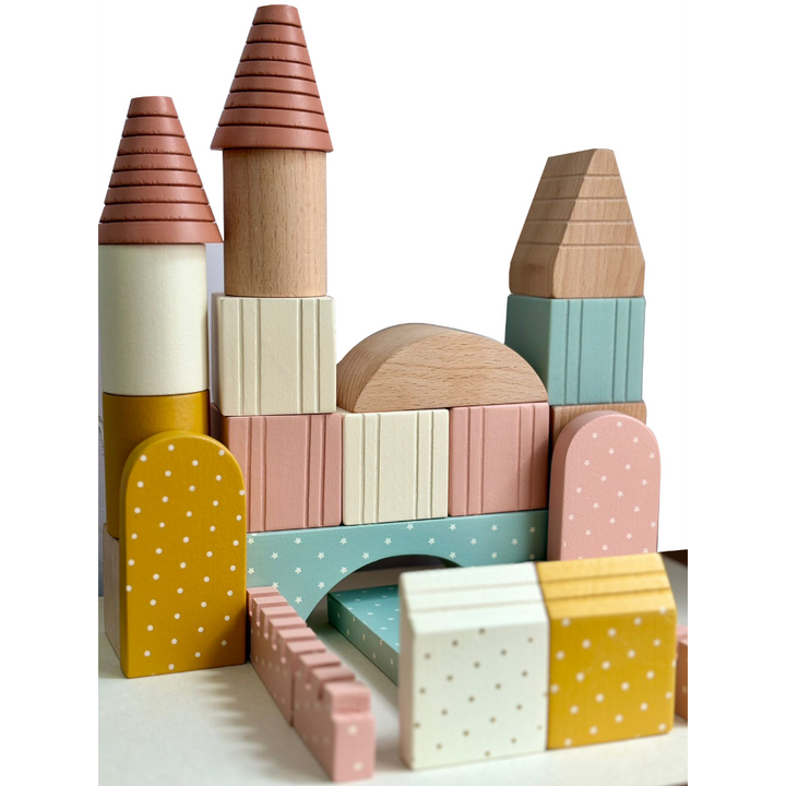Playbox Wooden Building Blocks Toys Set - Large