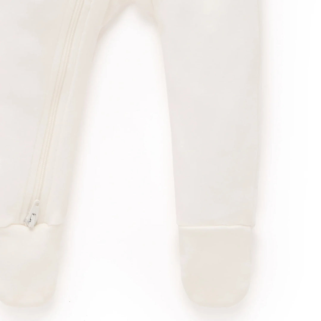 Purebaby Unisex Nautical Pack of 2 Organic Cotton Baby Growsuits - Vanilla