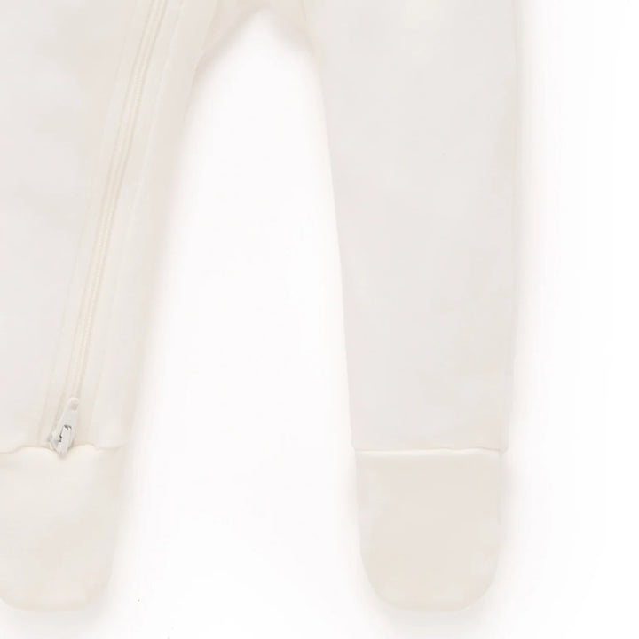 Purebaby Unisex Nautical Pack of 2 Organic Cotton Baby Growsuits - Vanilla