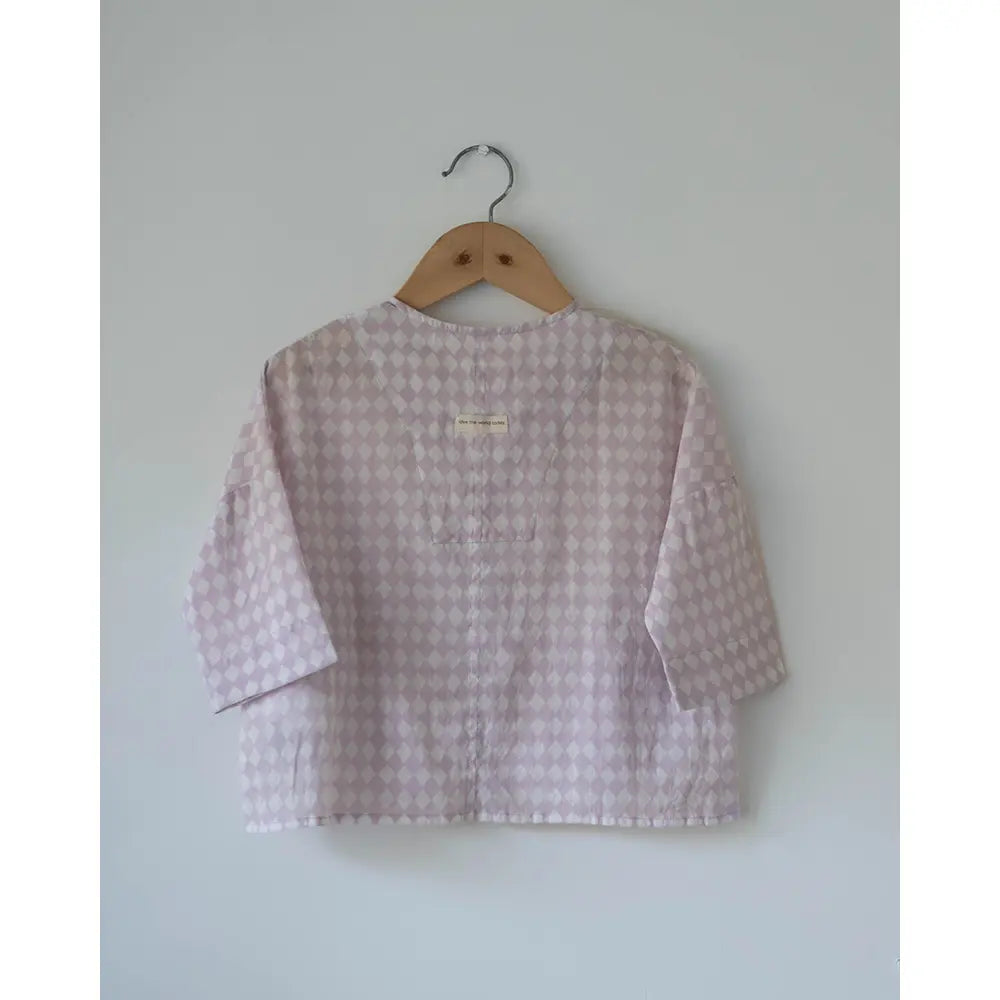 Love The World Today Shared Secrets Co-Ord In Lilac Rhombus For Boys