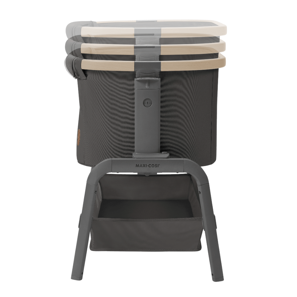 Maxi-Cosi Iora Co-Sleeper Bedside Crib, Adjustable 5 Height Settings, –