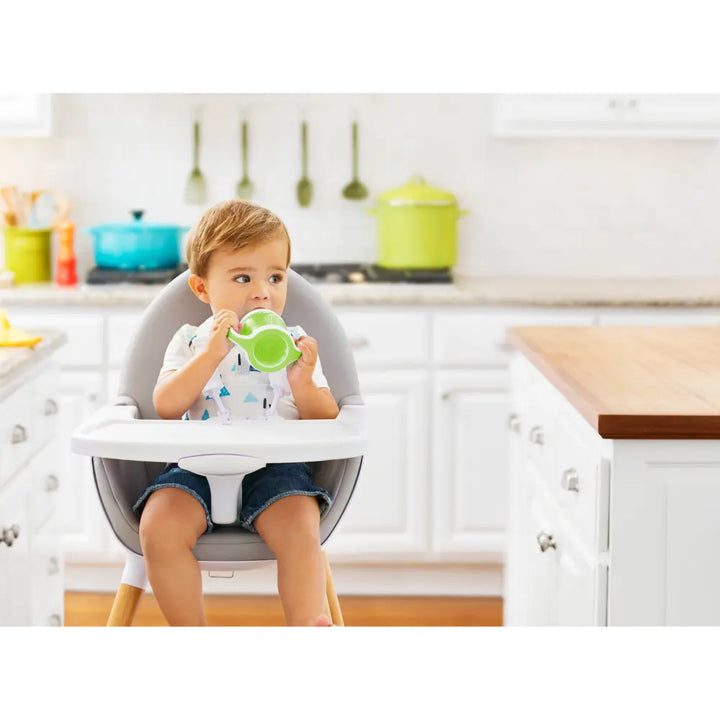 Munchkin Gentle Transition Cup with Soft Silicone Spout &amp; Handles – Spill-Proof Sippy Cup, BPA-Free, 4oz, 4+ Months - Green