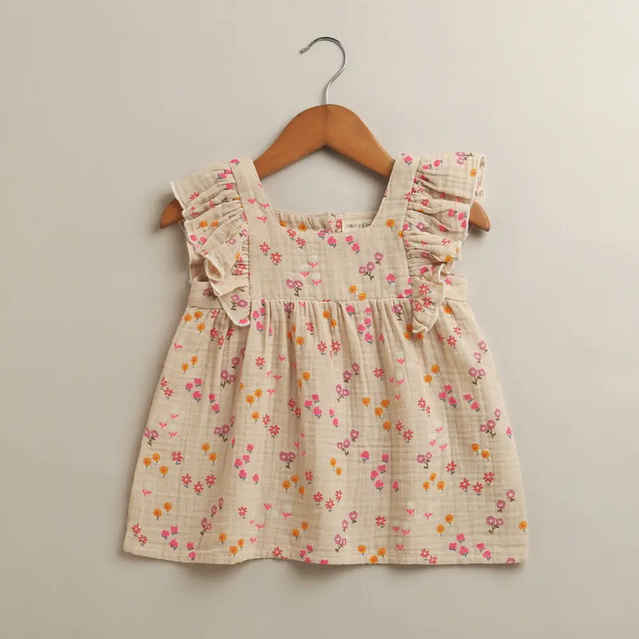 Sweetlime By As Bloomberry Petals Cotton Ruffle Summer Co-ord Set