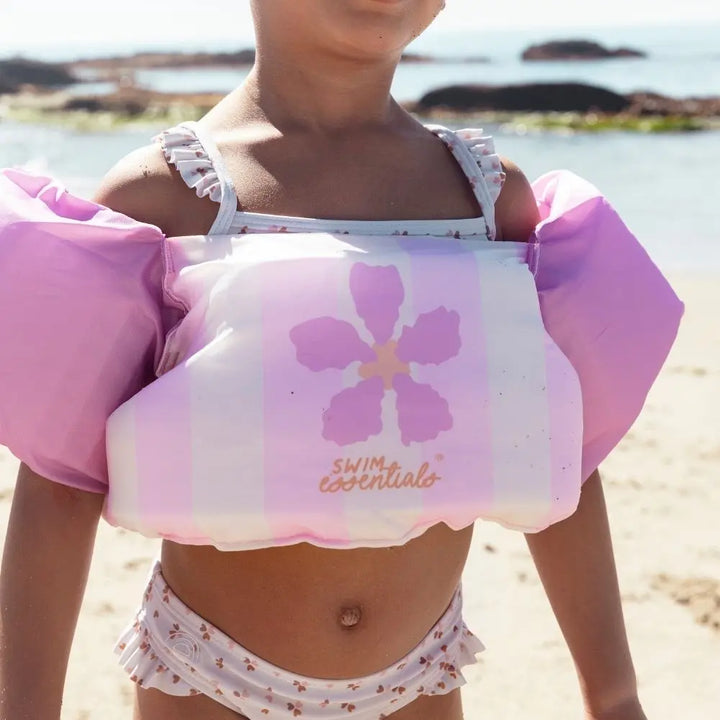 Swim Essentials Puddle Jumper, Kids Floatation Vest for Ages 2–6 Years, Pink Flower Market