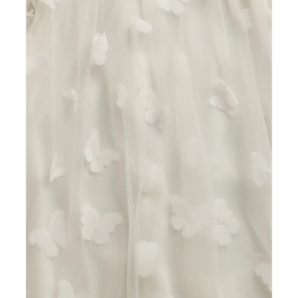 Sweetlime By AS Butterfly Bliss White Tulle Dress - White 12-24 Months