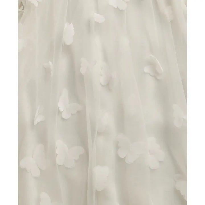 Sweetlime By AS Butterfly Bliss White Tulle Dress - White 12-24 Months