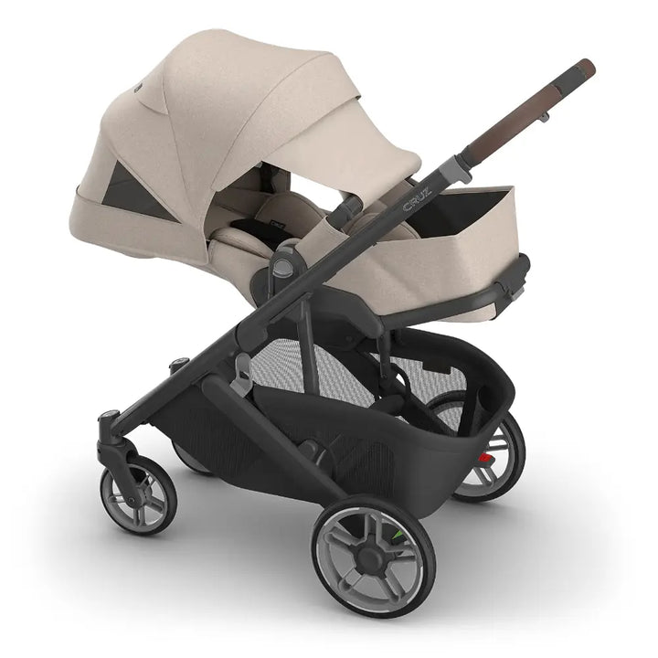 UPPAbaby Cruz V3 City Stroller, Reversible Seat, Flat Recline, Includes Bumper Bar, Insect Net, Rain Cover, up to 4 Years - Ada/Sandstone
