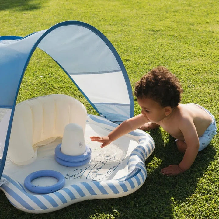 Swim Essentials Water Play Mat, Inflatable Water Activity Mat for Babies &amp; Toddlers for Ages upto 3 years, 76 cm - Blue - Surfer