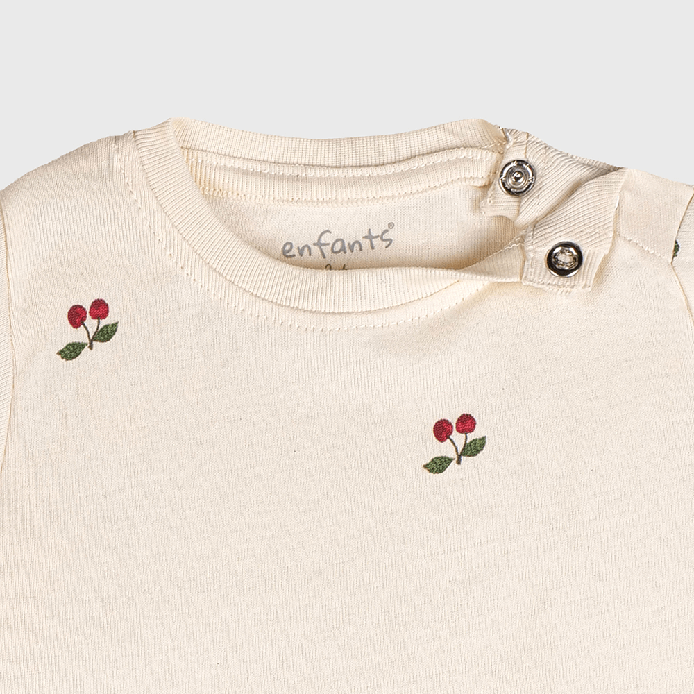 Enfants Creamy Cherry Co-Ords - Beige