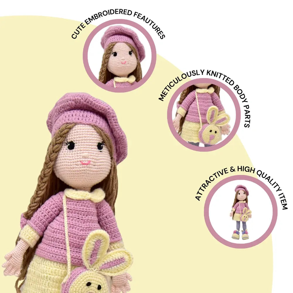 Happy Threads Rasberina the Doll – Limited Edition Handmade Crochet Keepsake