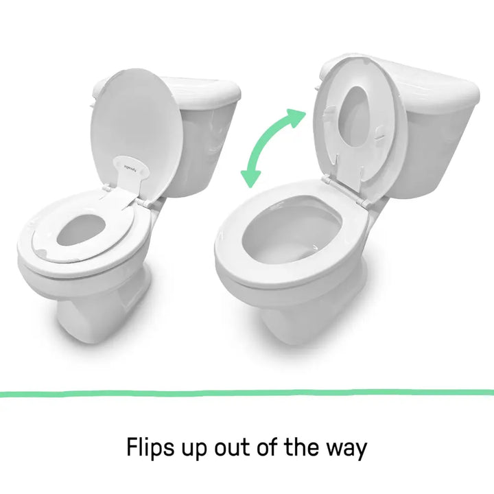 Ingenuity Flip &amp; Sit Potty Toddler Toilet Training Seat for Round &amp; Elongated Toilets, 18- 60 months