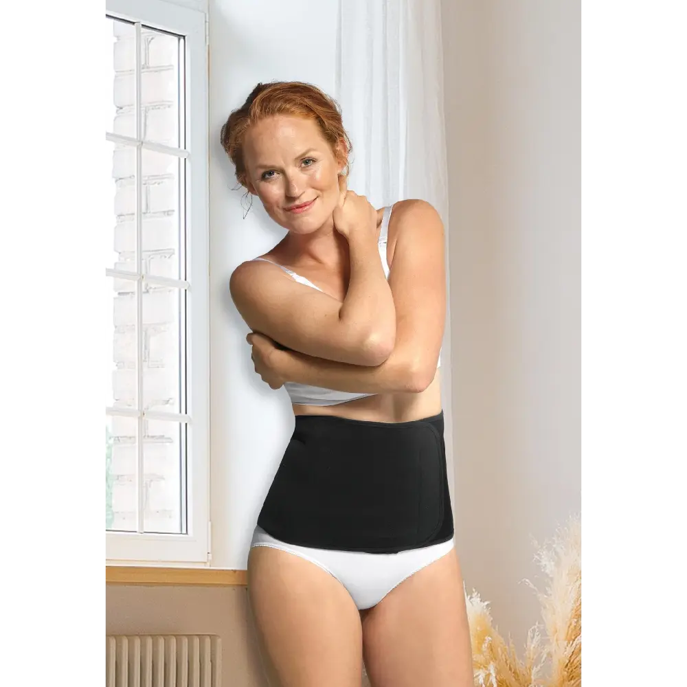 Carriwell Organic Cotton Post Birth Belly Binder - Black