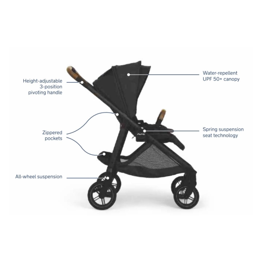 nuna 360 stroller Nuna Swiv Baby Stroller-All Wheel 360 Degree Rotation-3 Positions Adju – AllThingsBaby.com