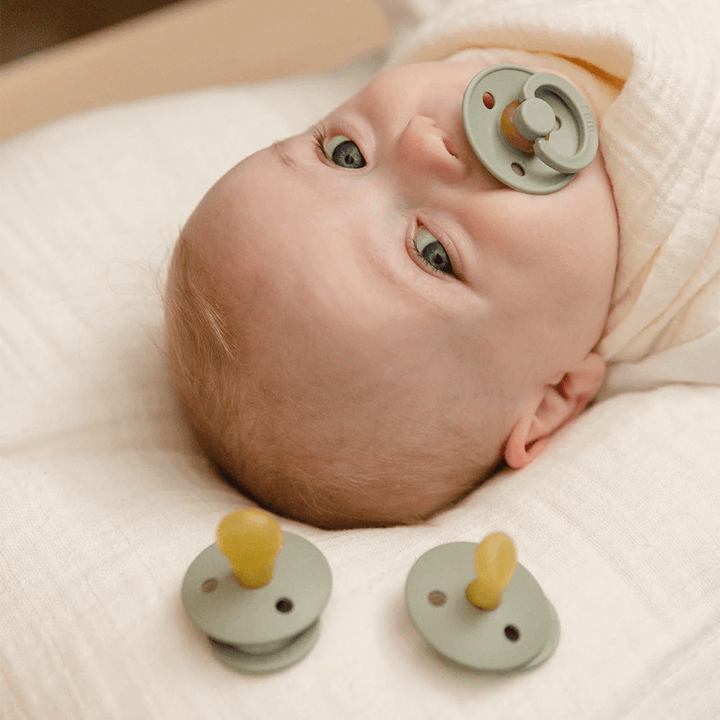 Bibs Latex Symmetrical  Nipple Pacifier Size 2 - Pack of 2 (Colour)