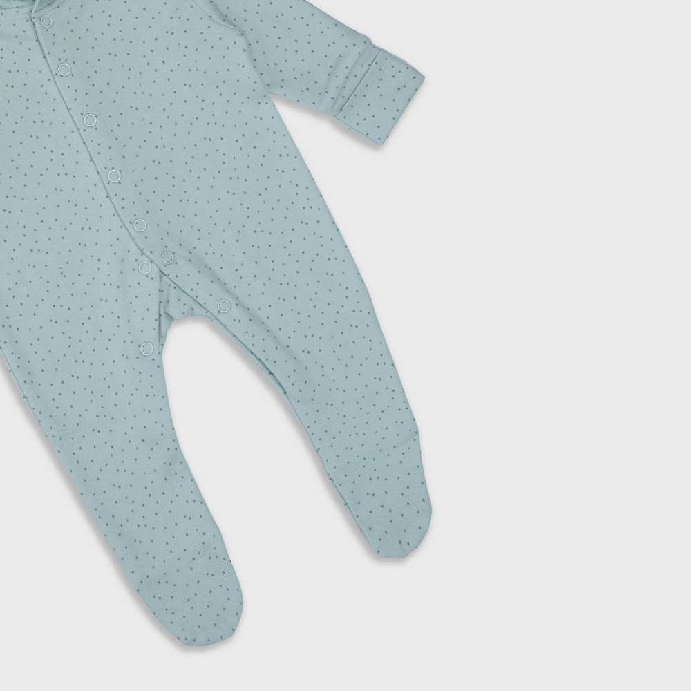 Enfants Whimsical Dots (Light Teal) - Baby Jumpsuit