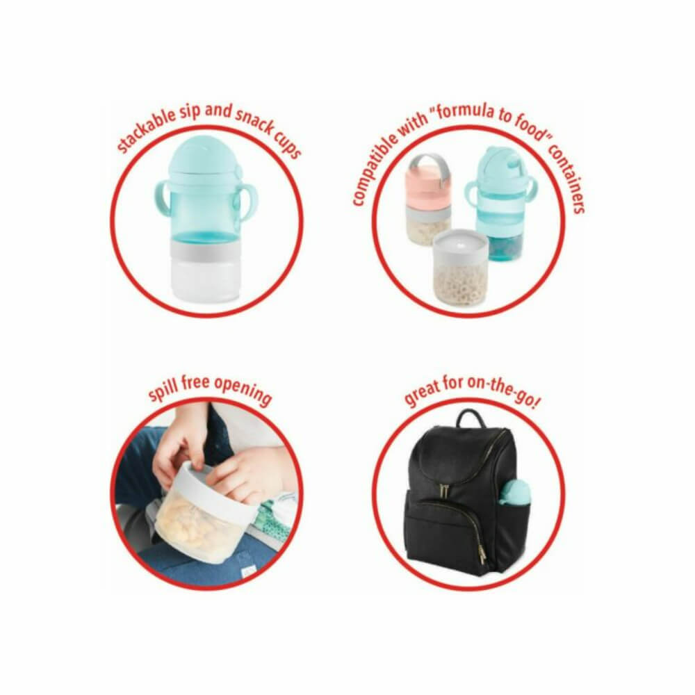 2-in-1 Sip 'n Snack Set - Teal