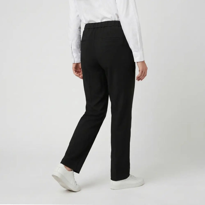 SOL MAMA Tailored Trousers with Side Buttons - Black