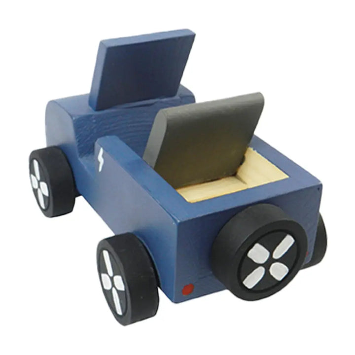 Playbox Wooden EV Jeep with Artificial Wooden Electric Charger