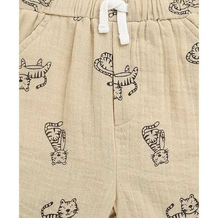 Sweetlime By AS Tiger Print Cotton Co-ord Set