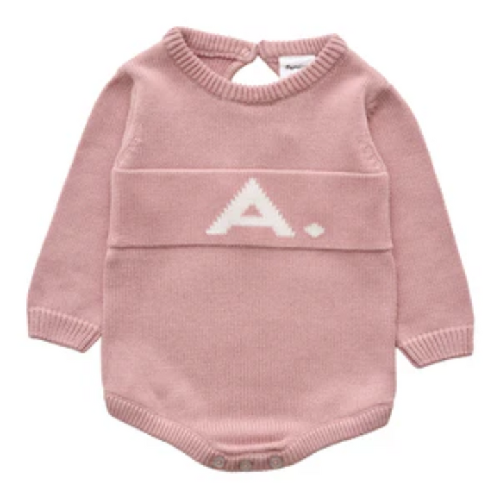 NamelyCo Letter Bodysuit - Ballet