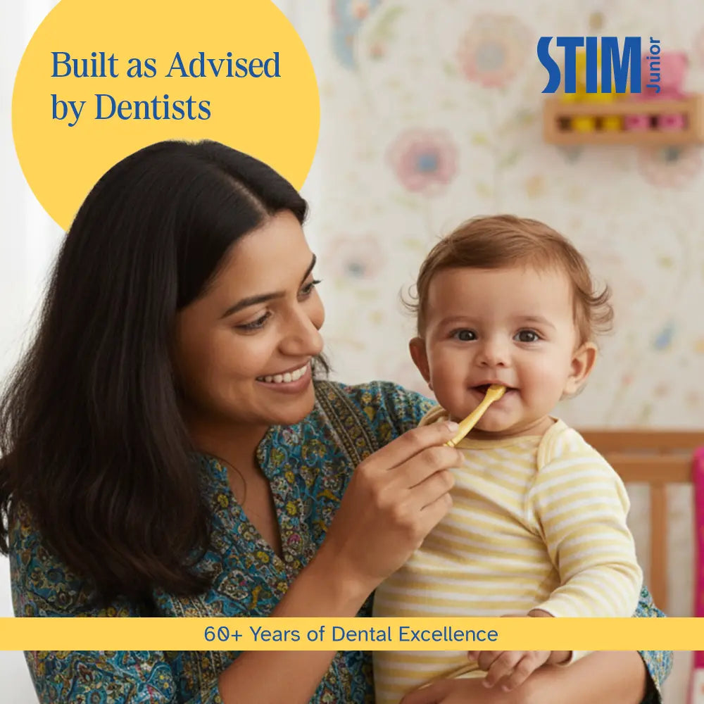 STIM Junior Toddler Kit | Silicone Mouth Brush | 6-24 Months