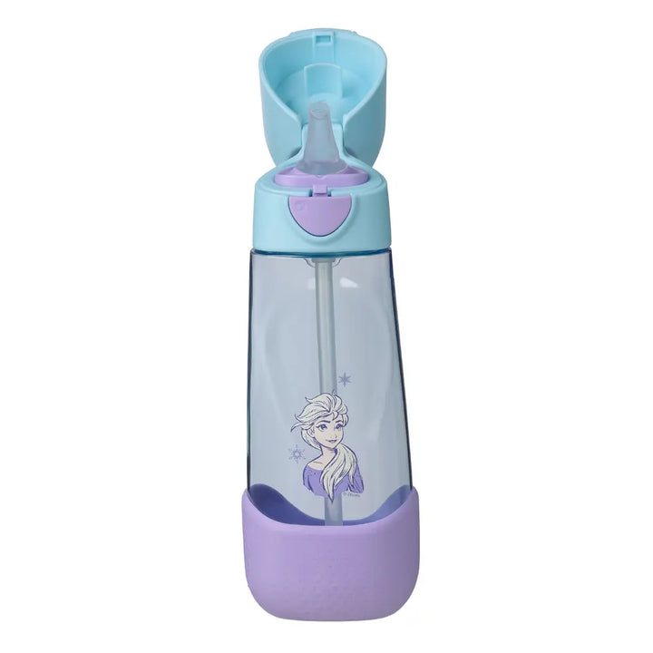 B.Box Disney Frozen Tritan Straw Water Bottle for Kids – 600ml, Durable &amp; Spill-Proof, BPA-Free, Easy Grip Design – Multicolour