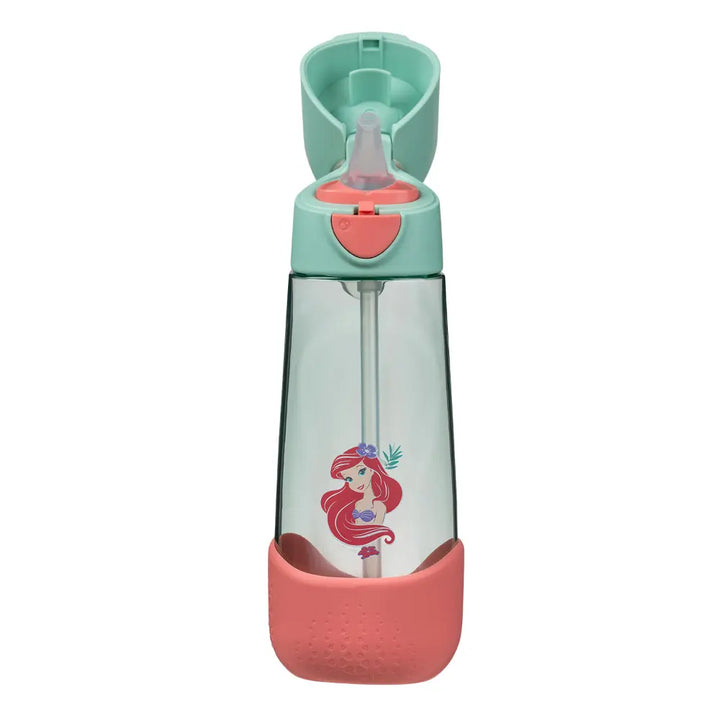 B.Box Disney Little Mermaid Tritan Straw Water Bottle for Kids – 600ml, Durable &amp; Spill-Proof, BPA-Free, Easy Grip Design – Multicolour