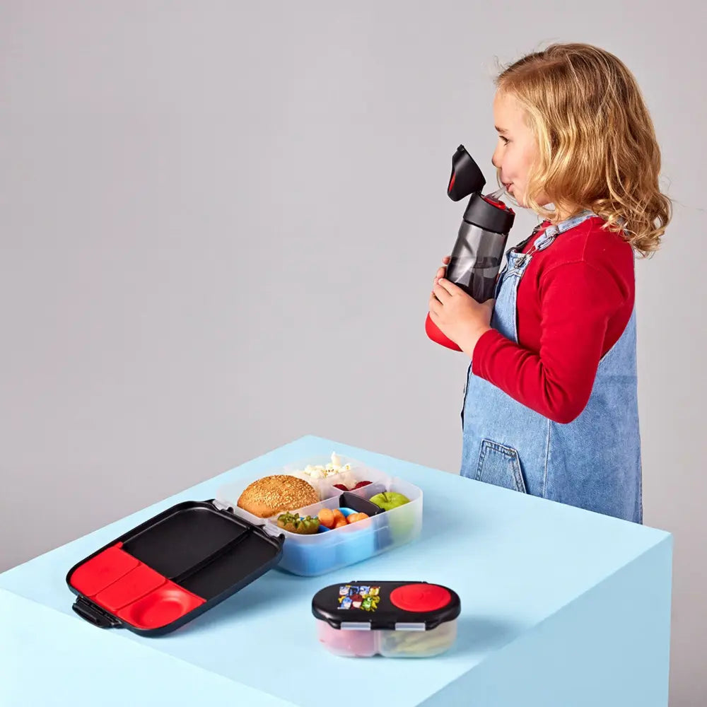 B.Box Avengers Tritan Straw Water Bottle for Kids – 600ml, Durable &amp; Spill-Proof, BPA-Free, Easy Grip Design – Multicolour