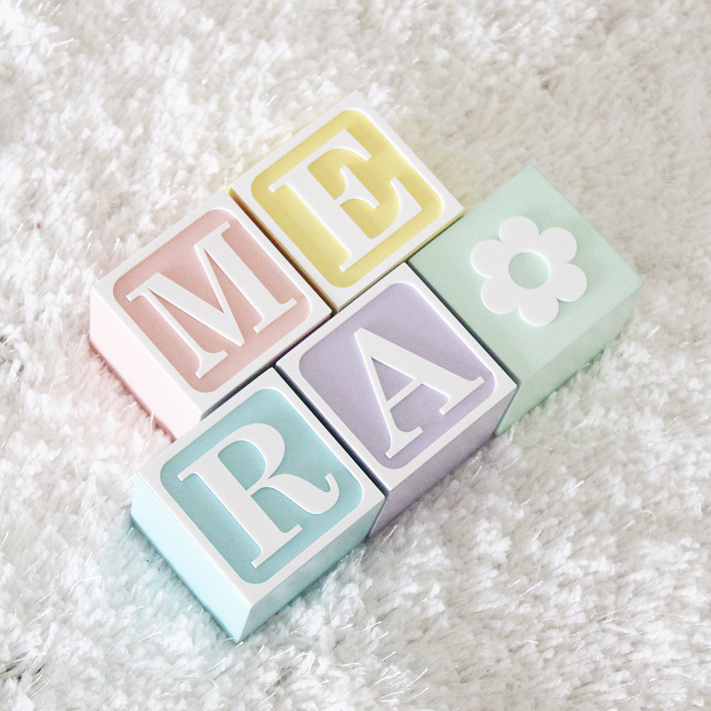 The Tiny Trove Name Block - Vintage