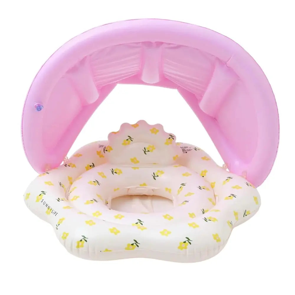 SUNNYLiFE Lilac Color Inflatable Baby Float With Canopy Mima The Fairy Lemon