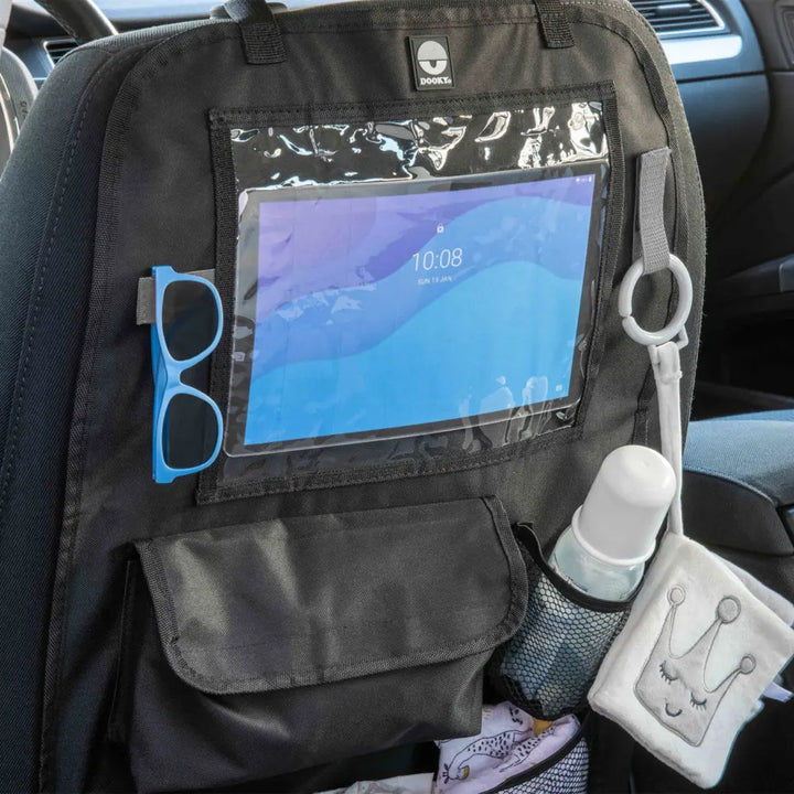 Dooky Back Seat Organiser – Universal Car Storage with Tablet Holder &amp; Multiple Pockets