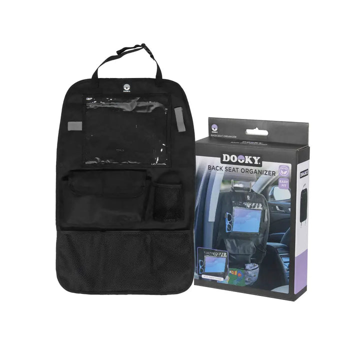 Dooky Back Seat Organiser – Universal Car Storage with Tablet Holder &amp; Multiple Pockets
