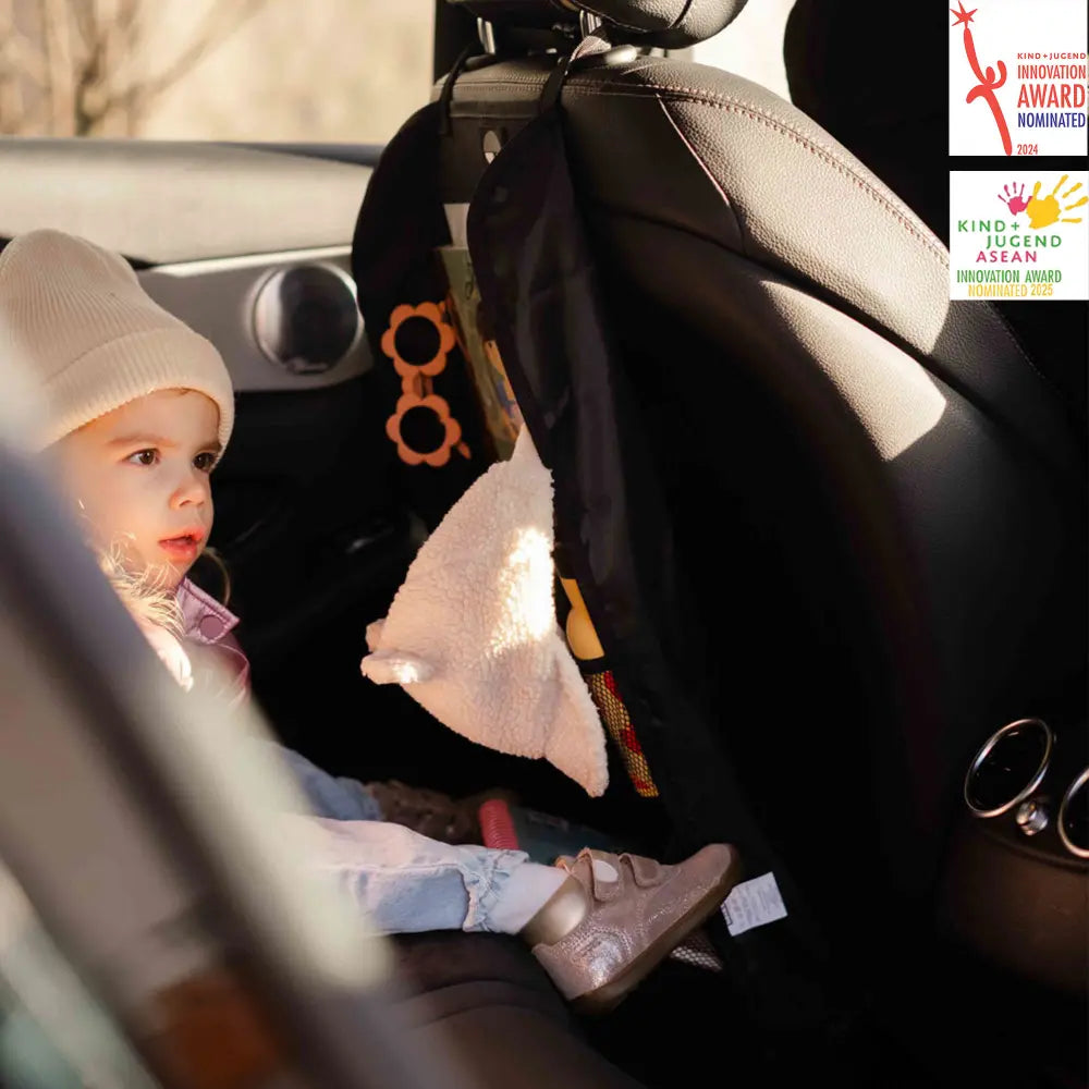 Dooky Back Seat Organiser – Universal Car Storage with Tablet Holder &amp; Multiple Pockets