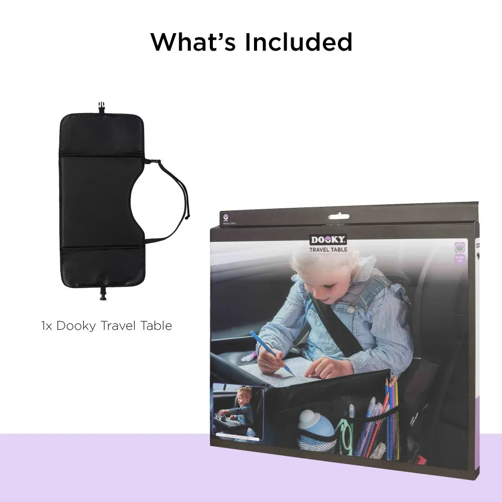 Dooky Travel Table – Portable Kids Activity Tray with Storage Compartments