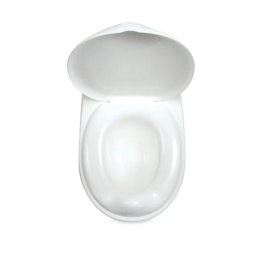Nuby My Real Potty Training Toilet with Life-Like Flush Button &amp; Sound for Toddlers &amp; Kids, White