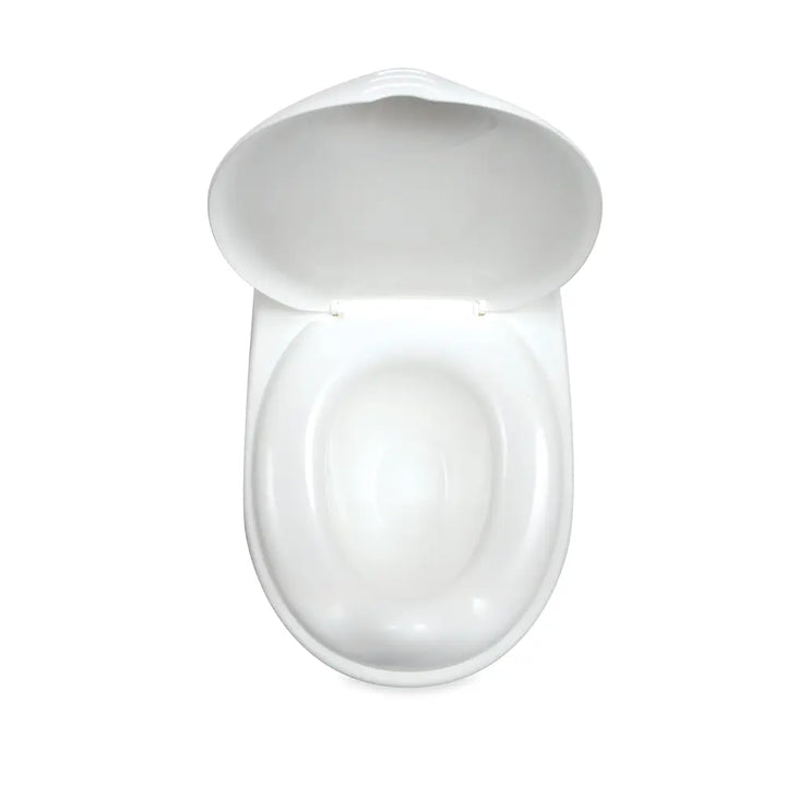 Nuby My Real Potty Training Toilet with Life-Like Flush Button &amp; Sound for Toddlers &amp; Kids, White