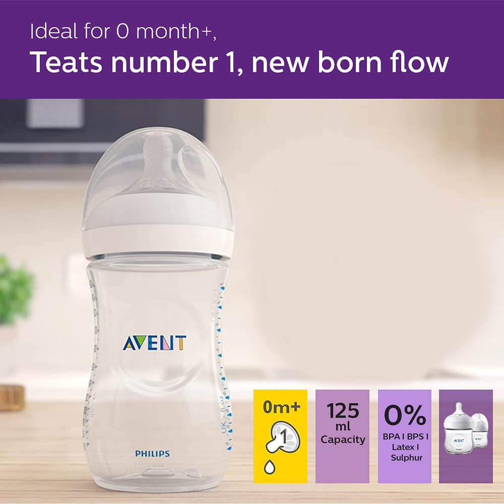 Philips Avent Natural Response Bottle 125ml (Pack of 2)