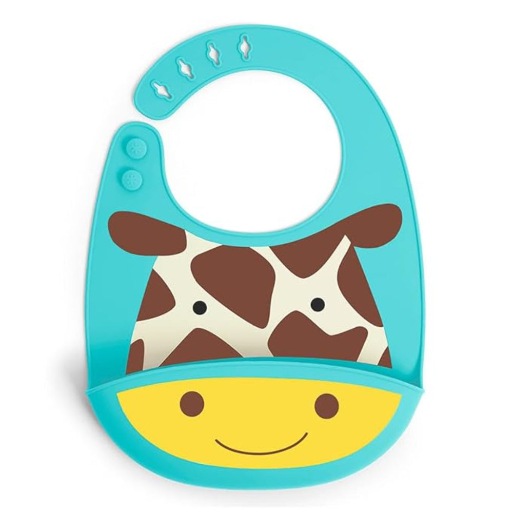 Skip Hop Zoo Fold & Go Silicone Bib