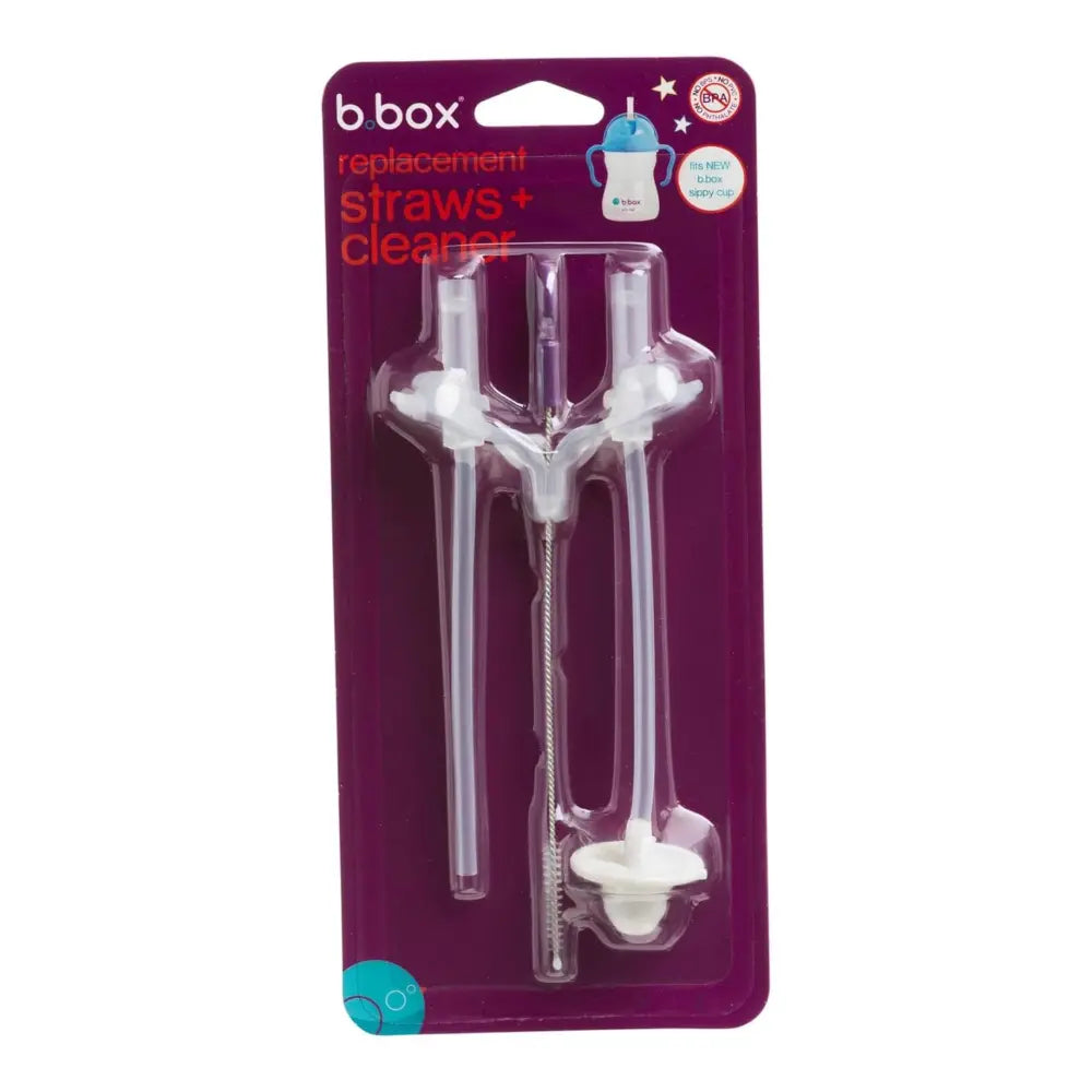 B.Box  Sippy Cup Replacement Weighted Straws &amp; Cleaner Brush