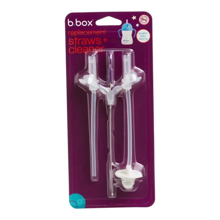 B.Box  Sippy Cup Replacement Weighted Straws &amp; Cleaner Brush