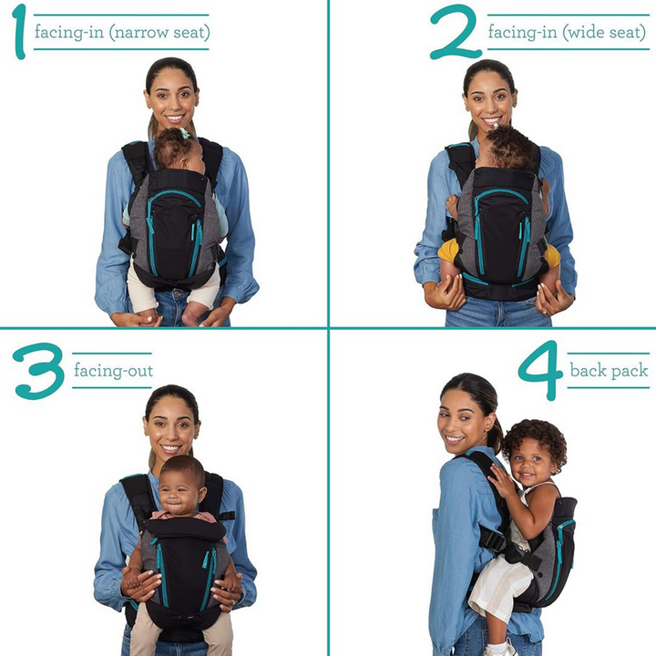 Infantino Carry On Multi-Pocket Carrier Grey &amp; Black