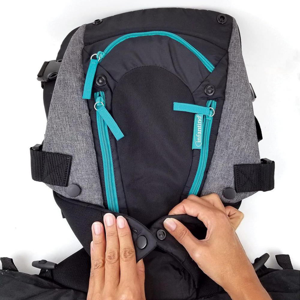 Infantino Carry On Multi-Pocket Carrier Grey &amp; Black