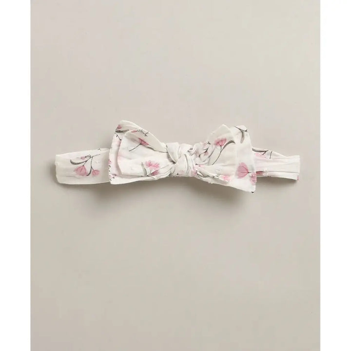 Sweetlime By As Organic Cotton Blossom Breeze Baby Dress With Hairband - White - 24-36M