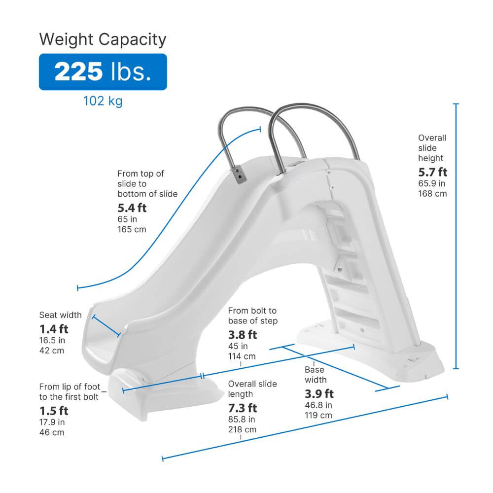 Step2 Vero Poolside Slide - White