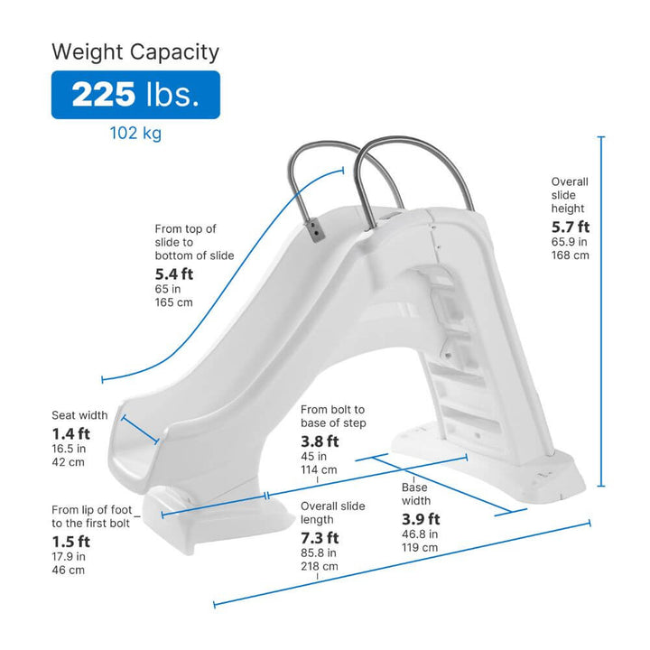 Step2 Vero Poolside Slide - White