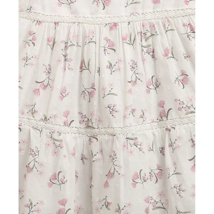 Sweetlime By As Organic Cotton Blossom Breeze Baby Dress With Hairband - White