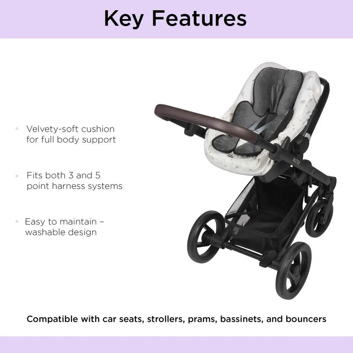 Dooky Baby Full Body Support Pillow for Car Seat &amp; Stroller – Grey
