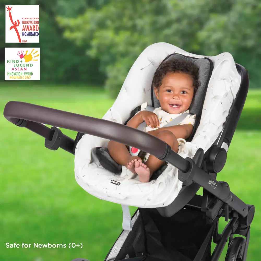Dooky Baby Full Body Support Pillow for Car Seat &amp; Stroller – Grey