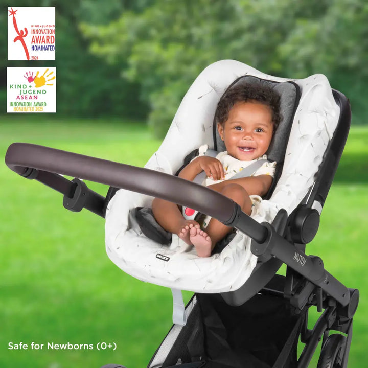 Dooky Baby Full Body Support Pillow for Car Seat &amp; Stroller – Grey